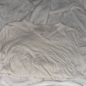 American Eagle Outfitters Basic White Short Sleeve Tee